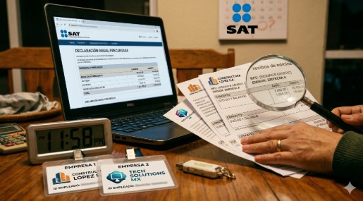 ¿Qué pasa si soy asalariado, tengo dos trabajos y no declaro ante el SAT? 